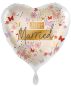 Preview: Folienballon - Just Married, Schmetterlinge - ø 43cm